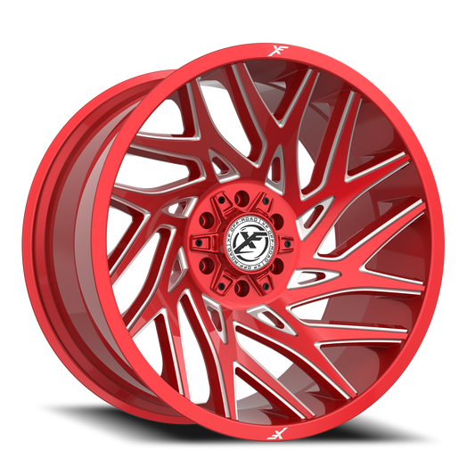 XF OFF-ROAD XF-229 20X10 -12 6X135/6X139.7 ANODIZED RED & MILLED