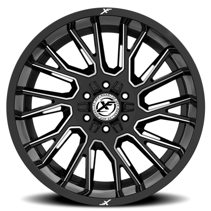 XF OFF-ROAD XF-230 22X10 -24 6X135/6X139.7 GLOSS BLACK & MACHINED