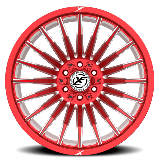 XF OFF-ROAD XF-231 20X9 0 6X135/6X139.7 ANODIZED RED & MILLED