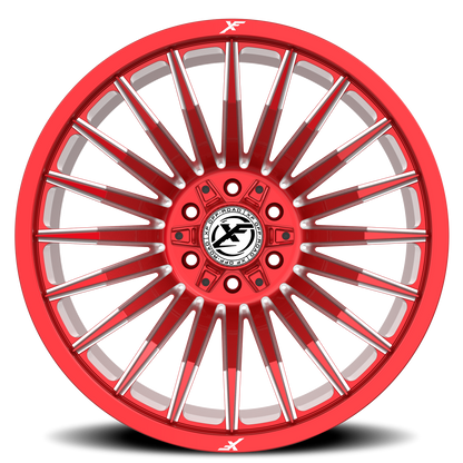XF OFF-ROAD XF-231 20X10 -24 6X135/6X139.7 ANODIZED RED & MILLED