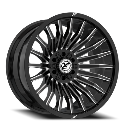 XF OFF-ROAD XF-231 20X10 -24 6X135/6X139.7 GLOSS BLACK & MILLED