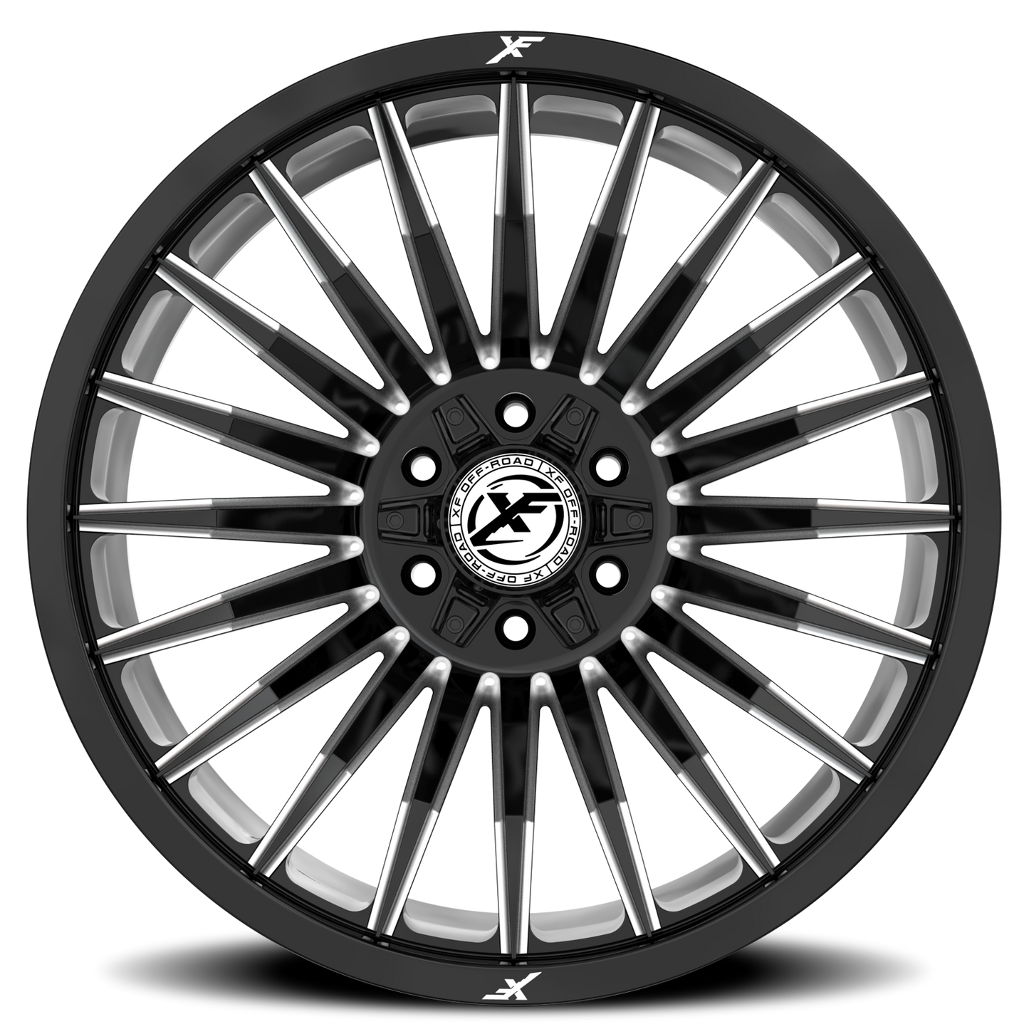 XF OFF-ROAD XF-231 22X12 -44 5X127/5X139.7 GLOSS BLACK & MILLED
