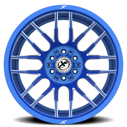 XF OFF-ROAD XF-232 24X14 -76 6X135/6X139.7 ANODIZED BLUE & MILLED