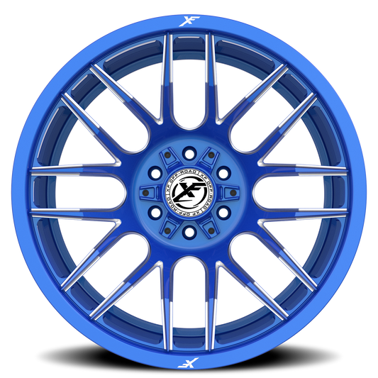 XF OFF-ROAD XF-232 26X14 -76 6X135/6X139.7 ANODIZED BLUE & MILLED
