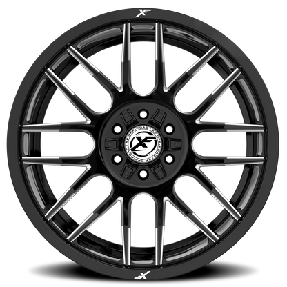 XF OFF-ROAD XF-232 17X9 0 6X135/6X139.7 GLOSS BLACK & MILLED