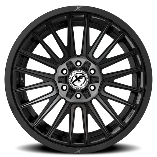 XF OFF-ROAD XF-234 20X10 -12 6X135/6X139.7 GLOSS BLACK & BRUSHED DOUBLE DARK TINT