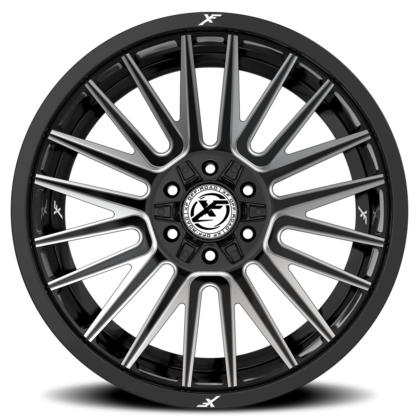 XF OFF-ROAD XF-234 18X9 12 5X127/5X139.7 GLOSS BLACK & MILLED