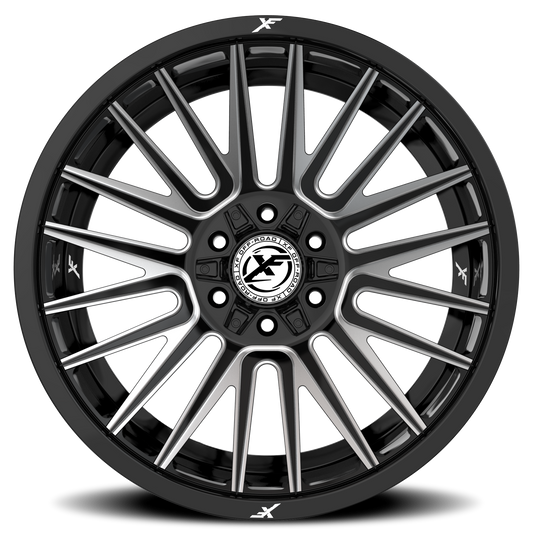 XF OFF-ROAD XF-234 17X9 12 6X135/6X139.7 GLOSS BLACK & MILLED