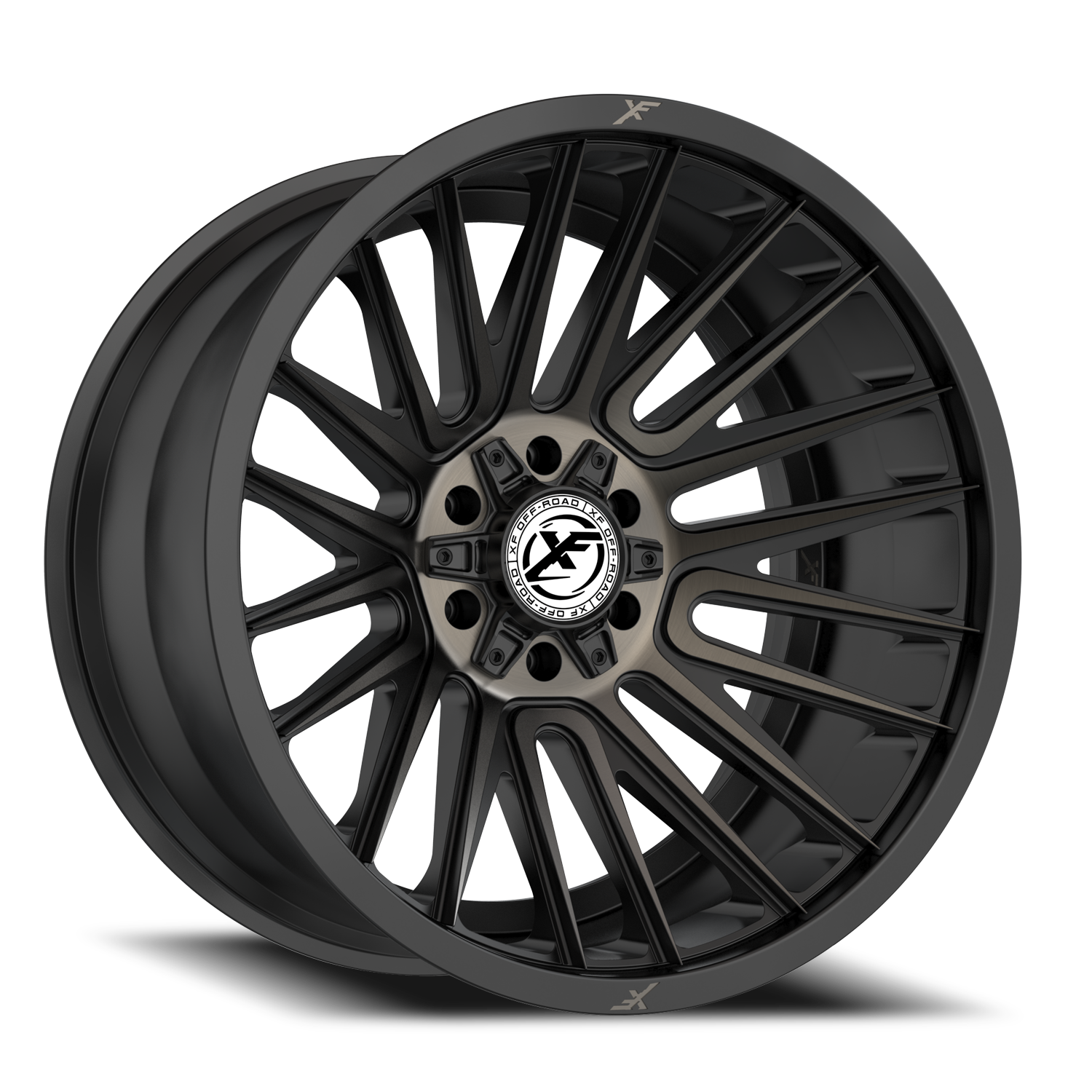 XF OFF-ROAD XF-234 17X9 0 5X127/5X139.7 SATIN BLACK & BRONZE MACHINED DOUBLE DARK TINT