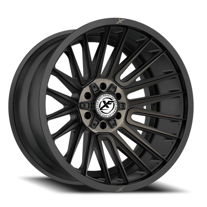 XF OFF-ROAD XF-234 20X10 -24 5X127/5X139.7 SATIN BLACK & BRONZE MACHINED DOUBLE DARK TINT