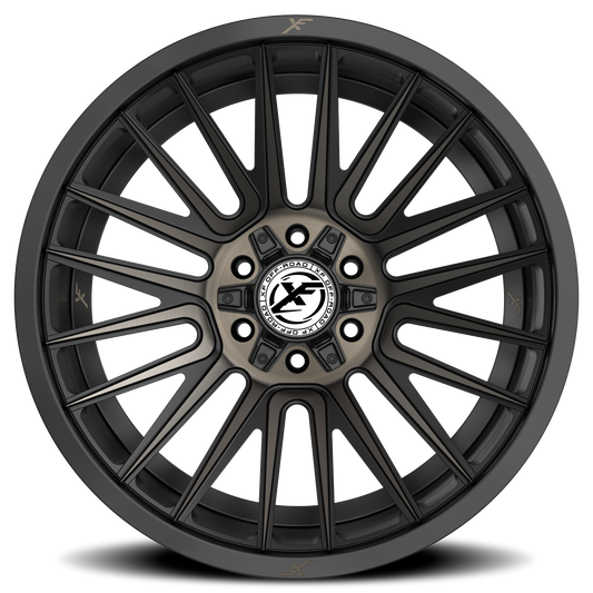 XF OFF-ROAD XF-234 17X9 0 6X135/6X139.7 SATIN BLACK & BRONZE MACHINED DOUBLE DARK TINT
