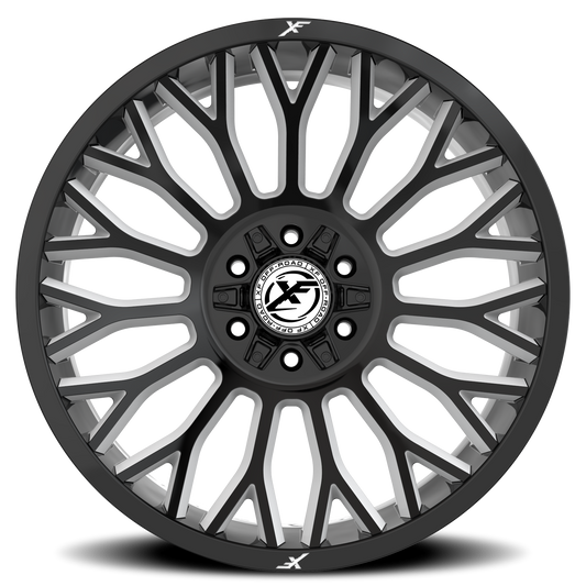 XF OFF-ROAD XF-237 26X12 -44 6X135/6X139.7 GLOSS BLACK & MILLED