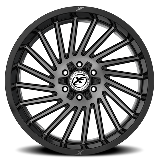 XF OFF-ROAD XF-239 20X10 -24 6X135/6X139.7 GLOSS BLACK & BRUSHED DOUBLE DARK TINT
