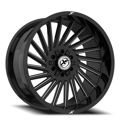 XF OFF-ROAD XF-239 20X10 -12 8X165.1/8X180 GLOSS BLACK & MILLED