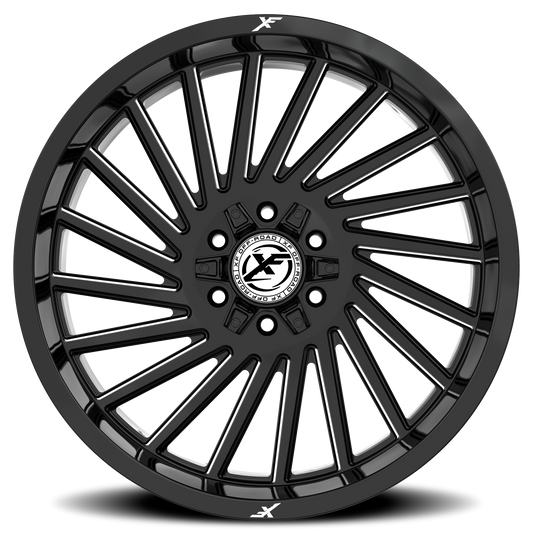 XF OFF-ROAD XF-239 20X10 -24 6X135/6X139.7 GLOSS BLACK & MILLED