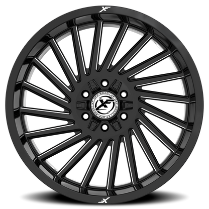 XF OFF-ROAD XF-239 20X10 -12 8X165.1/8X180 GLOSS BLACK & MILLED