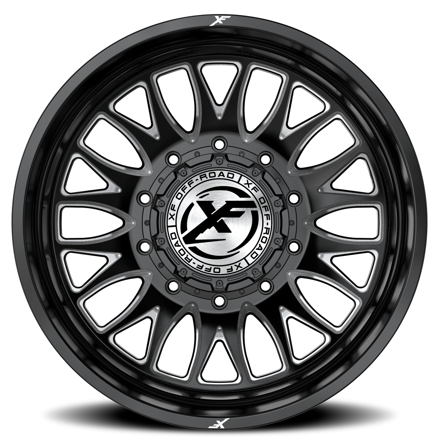 XF OFF-ROAD XF-240 DUALLY 26X8.25 -202 10X225 GLOSS BLACK & MILLED