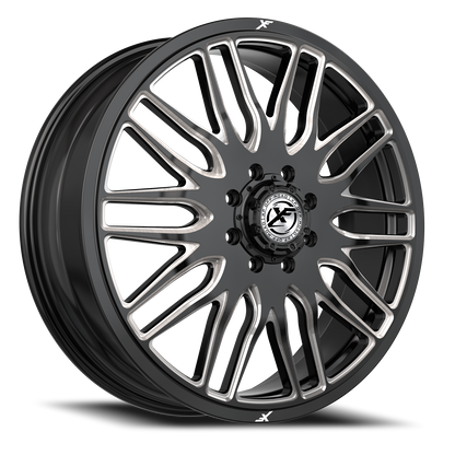 XF OFF-ROAD XF-240 DUALLY 22X8.25 110 8X200 GLOSS BLACK & MILLED