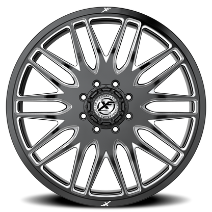 XF OFF-ROAD XF-240 DUALLY 22X8.25 110 8X200 GLOSS BLACK & MILLED
