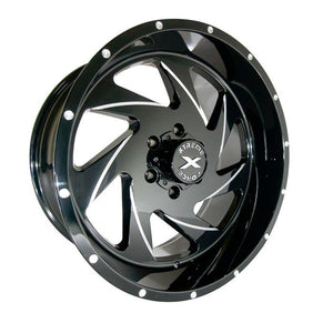 Xtreme Force XF-7 20x10 -19 6x139.7 (6x5.5) Black and Milled (right)
