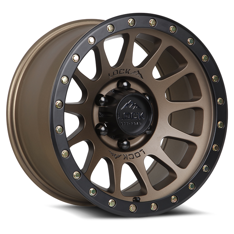 LOCK OFFROAD YOSEMITE 17X9 0 5X127 MATTE DESERT BRONZE W MATTE BLACK RING