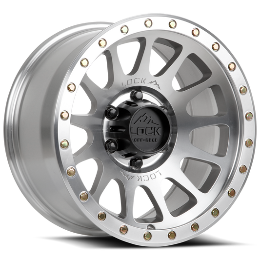 LOCK OFFROAD YOSEMITE 17X9 0 6X139.7 MACHINE WITH CLEAR COAT