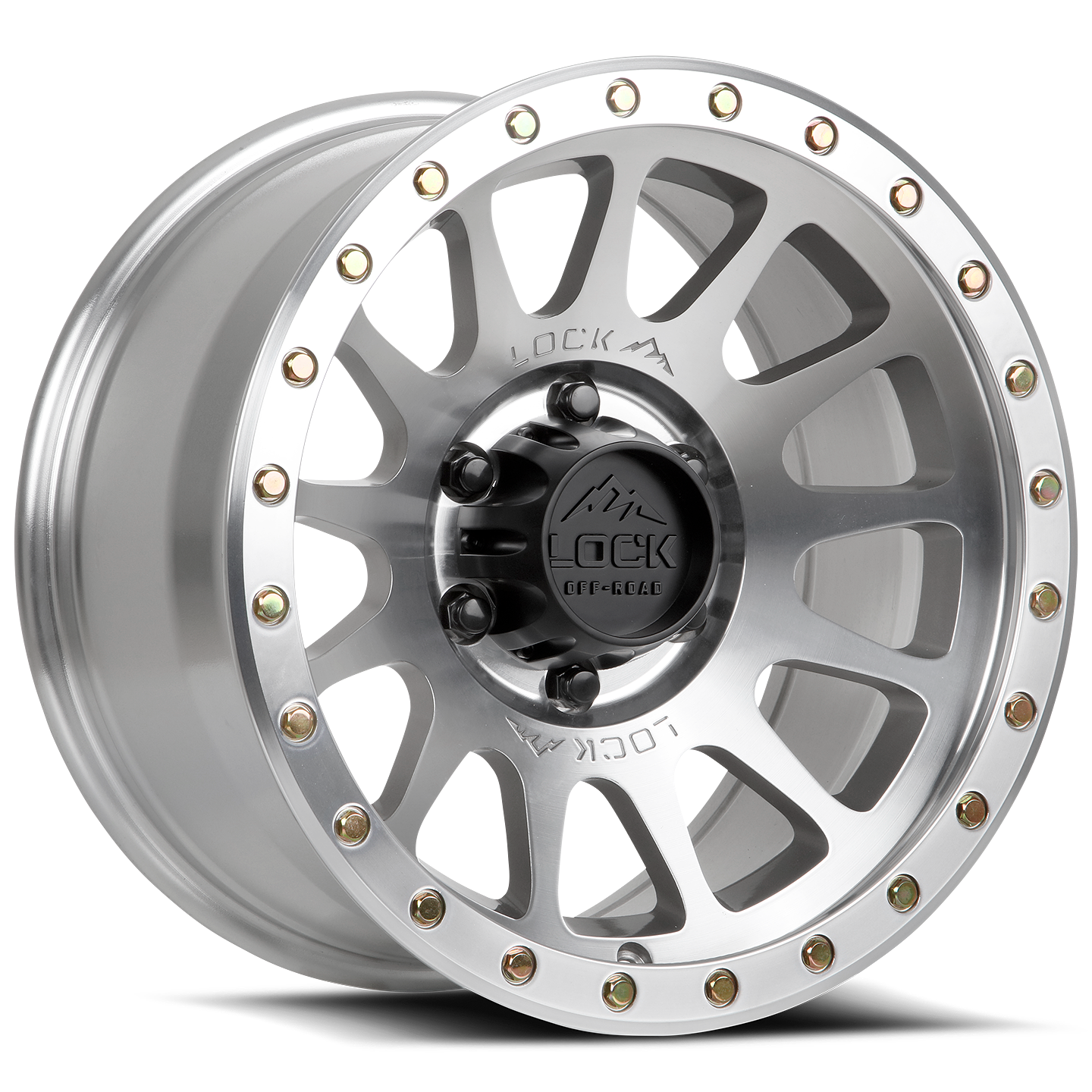 LOCK OFFROAD YOSEMITE 17X9 0 5X127 MACHINE WITH CLEAR COAT