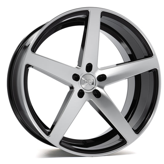 1AV ZX9 22x9 35 5x130 BLACK AND POLISHED FACE