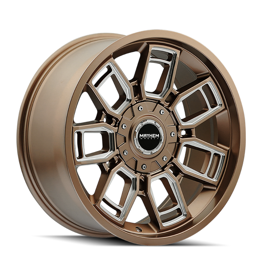 Mayhem 8118 Ordinance - 20x9 0mm 5x127, 5x139.7 Matte Bronze/milled Wheel | 8118-2952MZ
