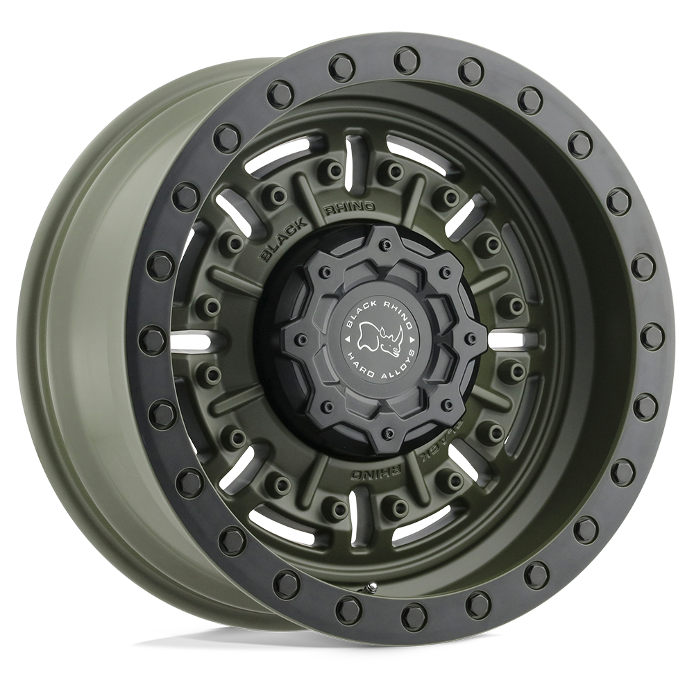 Black Rhino Hard Alloys ABRAMS - 18x9.5 -18mm 6x139.7 OLIVE DRAB GREEN Wheel | 1895ABR-86140N12
