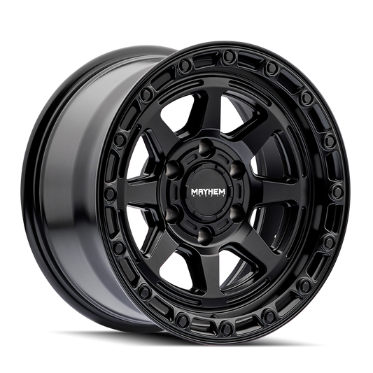 Mayhem 8306 Ridgeline - 17x8.5 0mm 6x135 Black Wheel | 8306-7836MB