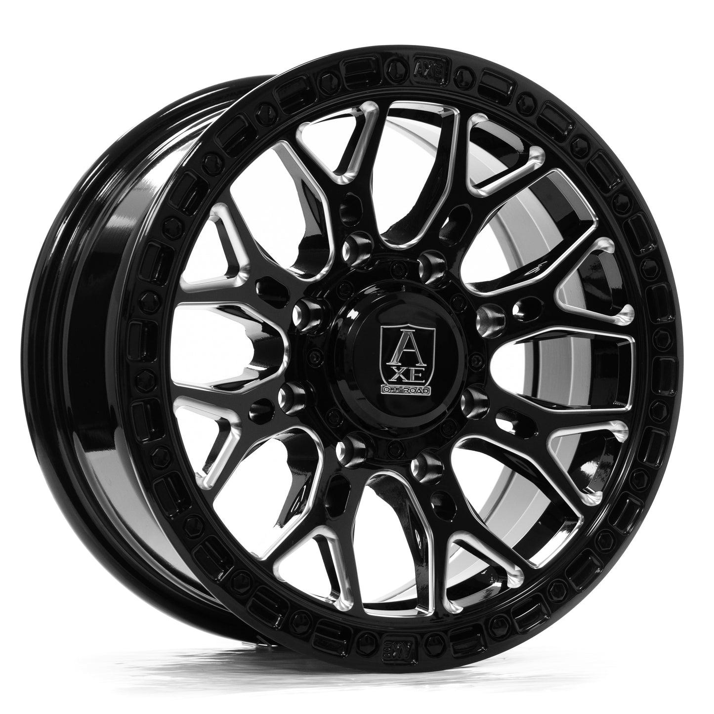 AXE ATLAS UTV 15x7 10 4x137,4x156 GLOSS BLACK MILLED