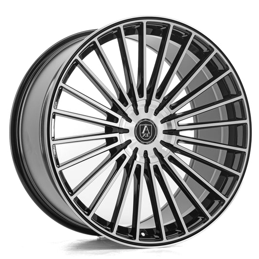 AXE EX50 20x8.5 25 5x110 BLACK AND POLISHED FACE
