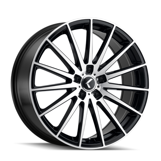 Kraze KR191 Stunna - 22x8.5 38mm 5x120 Black Machined Wheel | KR191-22812BM38