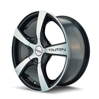 TOUREN TR90 - 16x7 42mm 5x105, 5x108 GLOSS BLACK MACHINED Wheel | 3190-6728M