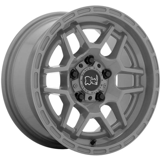 BLACK RHINO HARD ALLOYS BATONA 19x8 20 5x112 BATTLESHIP GRAY