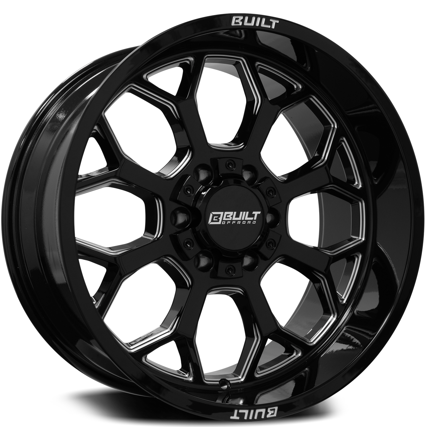 BUILT OFF-ROAD BTO-1 20x10 -19 8x180 GLOSS BLACK MILLED