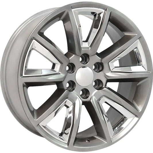 O.E. REVOLUTION C-08 22X9 31 6X139.7 SILVER + BLACK INSERTS
