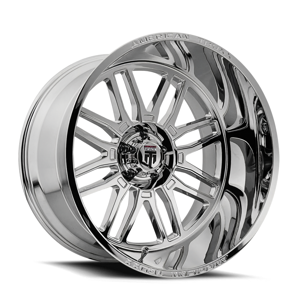 American Truxx AT1915 Restless - 22x12 -44mm 8x165.1 (8x6.5) Chrome Wheel | AT1915-22281C