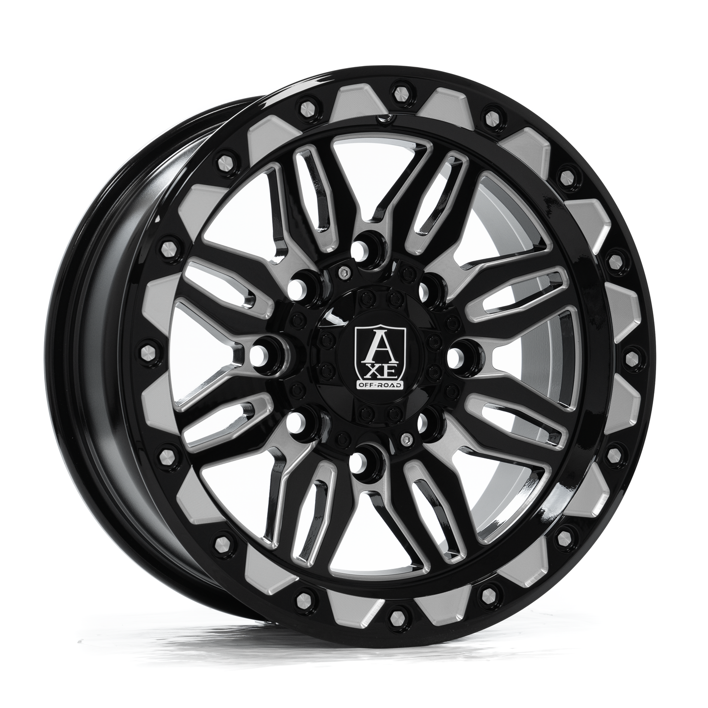 AXE CERUS UTV 15x7 10 4x137,4x156 GLOSS BLACK MILLED