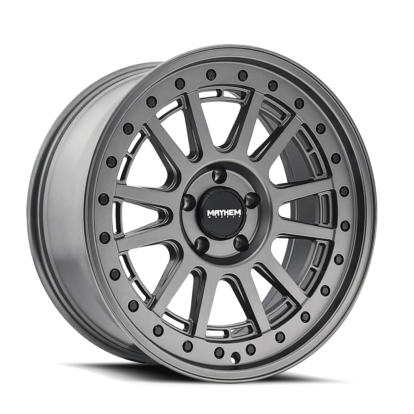 Mayhem 8305 Compass - 18x9 18mm 8x170 Matte Gunmetal W/ Blk Bolt Wheel | 8305-8970MGT18
