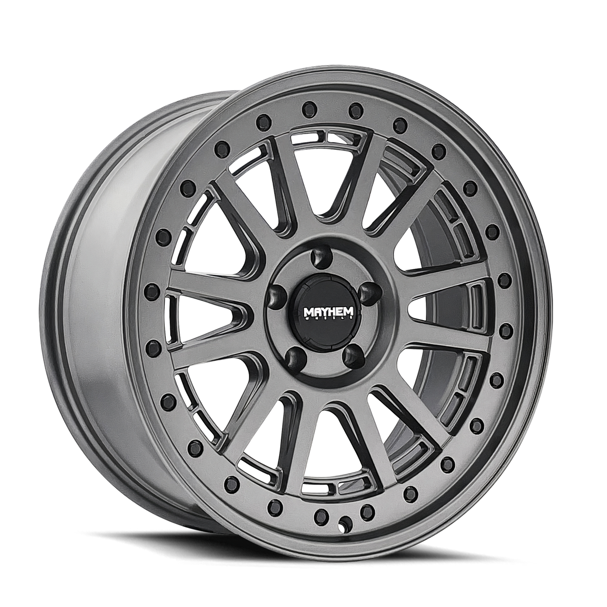 Mayhem 8305 Compass - 18x9 18mm 8x170 Matte Gunmetal W/ Blk Bolt Wheel | 8305-8970MGT18