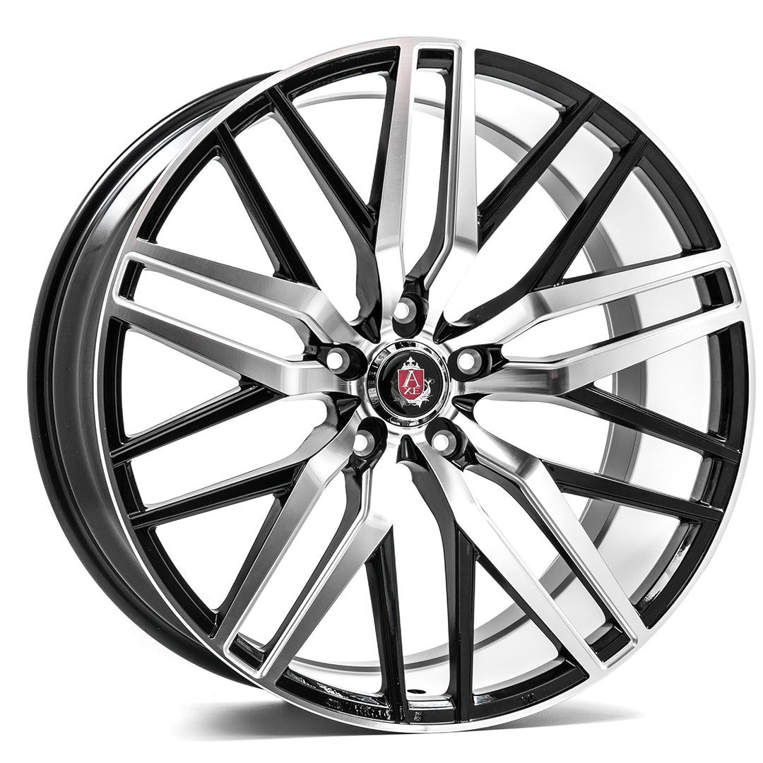 AXE EX30 22x9 35 5x115 BLACK AND POLISHED FACE