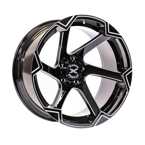 Xtreme Force XF-11 20x10 -25 6x139.7 (6x5.5)/6x135 Black and Milled (right)