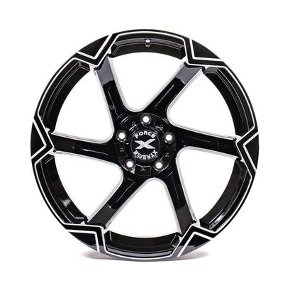 Xtreme Force XF-11 22x12 -51 6x139.7 (6x5.5)/6x135 Black and Milled R
