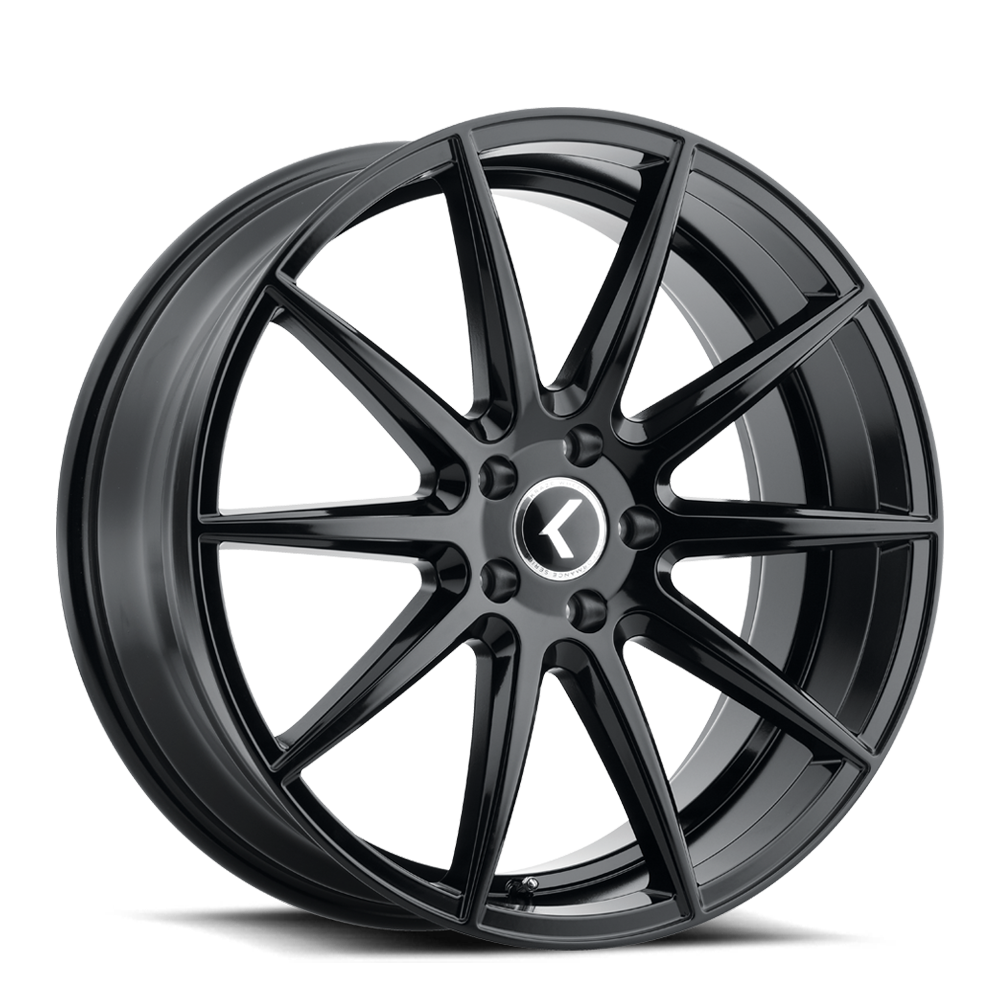 Kraze KR194 Cosmos - 17x8 38mm 5x108 Gloss Black Wheel | KR194-7831GB38
