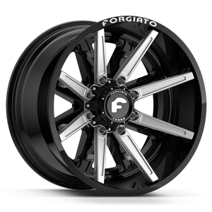 24x12 -44 5X127/139.7 FORGIATO FLOW TERRA 005 Gloss Black/Machined - Wheels | Rims