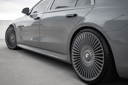 Set of 4 Staggered 24inch 5x112 Forgiato Trimestre-M Brushed - Mercedes S Class - BMW 7 Series