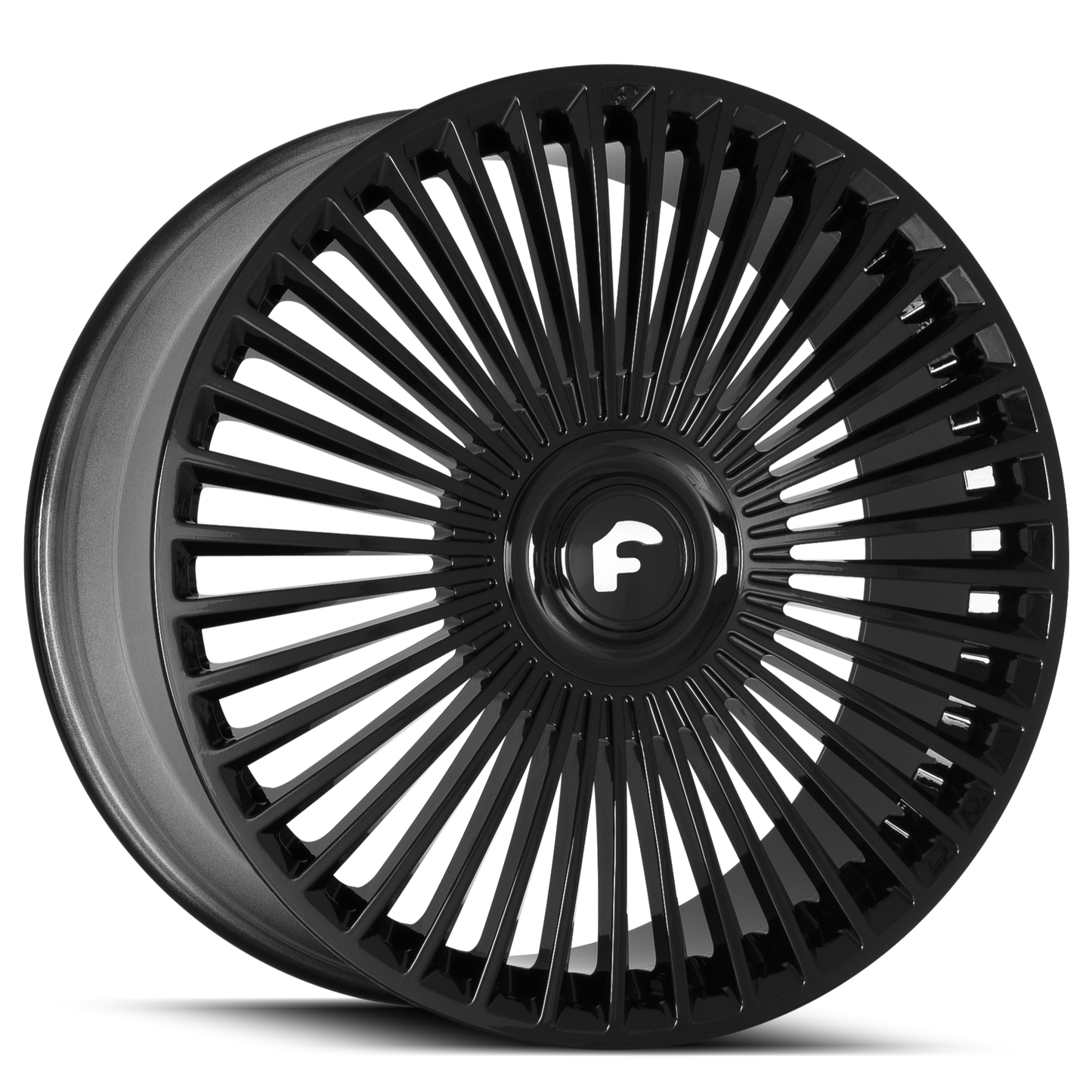 24x10 +20 6x139.7 Forgiato Trimestre-M Gloss Black - Wheels | Rims - Chevy & GMC