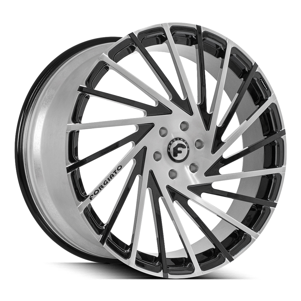 20" Staggered Forgiato Wheels Ventoso-M Custom 2 Tone Forged Rims